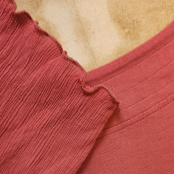 SOFT SURROUNDINGS 3/4 Sleeve Pumpkin Top EUC - Picture 3 of 5